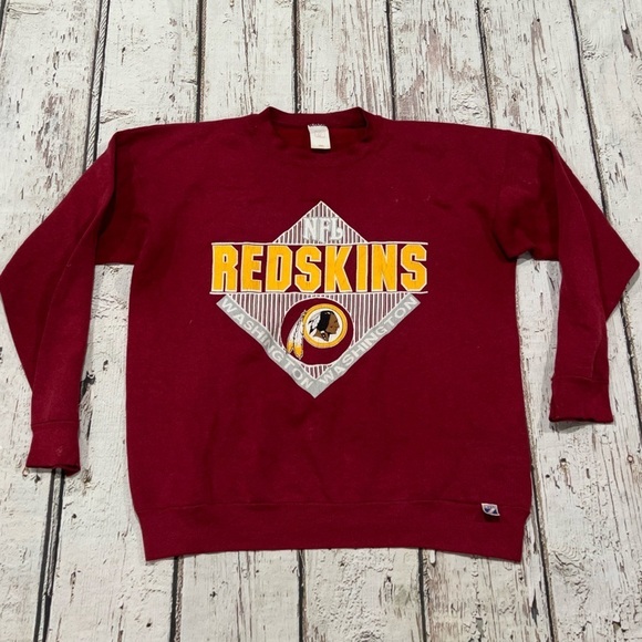 Vintage 1980s Washington Redskins Logo 7 NFL Football Crewneck Sweatshirt - Picture 1 of 8